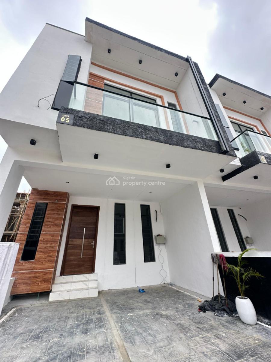 Newly Completed 4 Bedrooms Terraced Duplexes - Self-compound Units, Ikota, Lekki, Lagos, Terraced Duplex for Sale