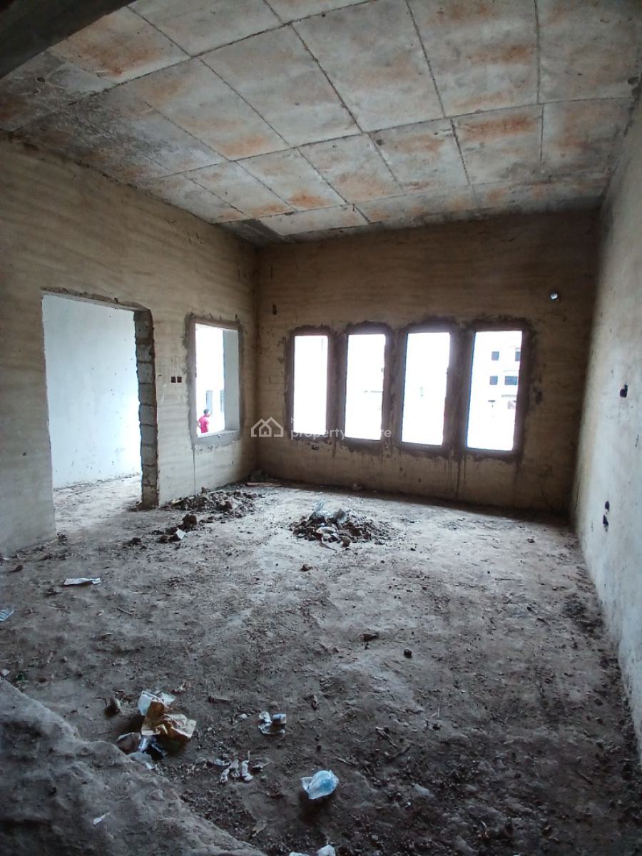 Uncompleted Building 5 Bedroom Terrace Duplex with 1room Bq, Guzape Abuja Diplomatic Zone, Guzape District, Abuja, Terraced Duplex for Sale