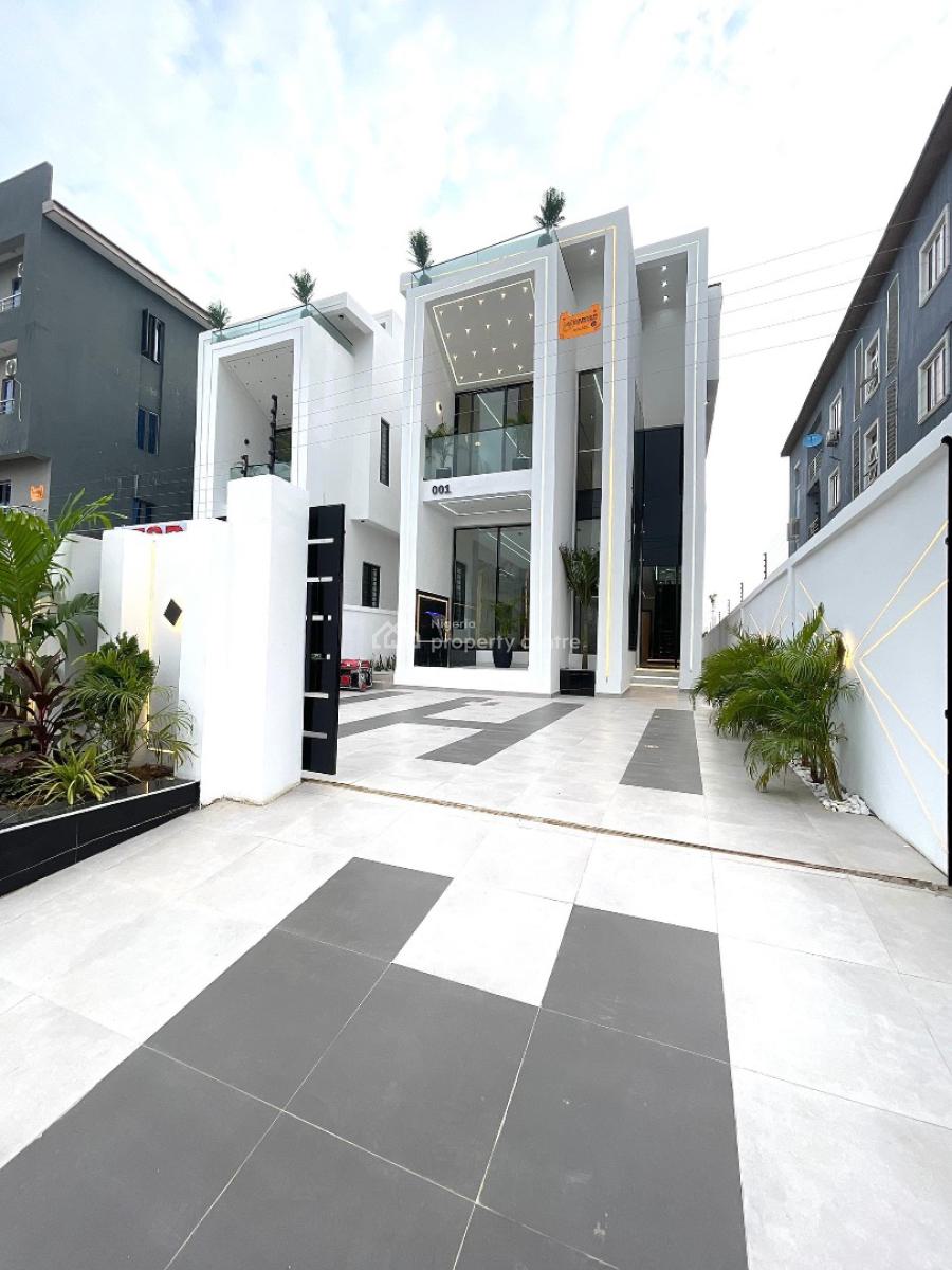 Luxury 5 Bedroom Smart Home with Swimming Pool, Water Fountains and Bq, Chevron, Lekki Phase 2, Lekki, Lagos, Detached Duplex for Sale