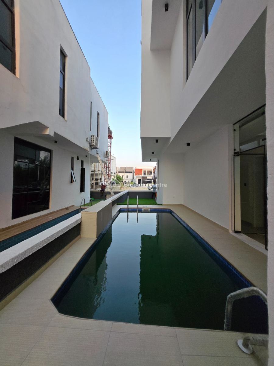 5 Bedroom Contemporary House Sitting on 400sqm with Parking for 4 Cars, Lekky County- Megamound, Ikota, Lekki, Lagos, Detached Duplex for Sale