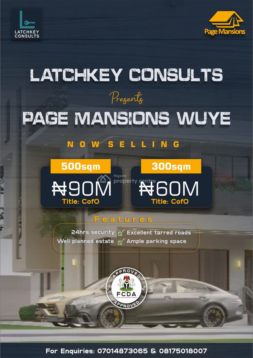 Wuye Estate Land, Wuye, Abuja, Residential Land for Sale