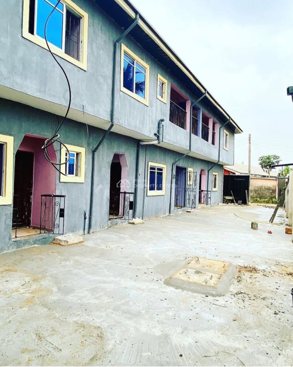 Neat 1 Bedroom Apartment with 2 Toilets  in a Well Secured Estate, Farm Estate Off Rumuokwurusi Tank Flyover, Atali, Port Harcourt, Rivers, Flat / Apartment for Rent