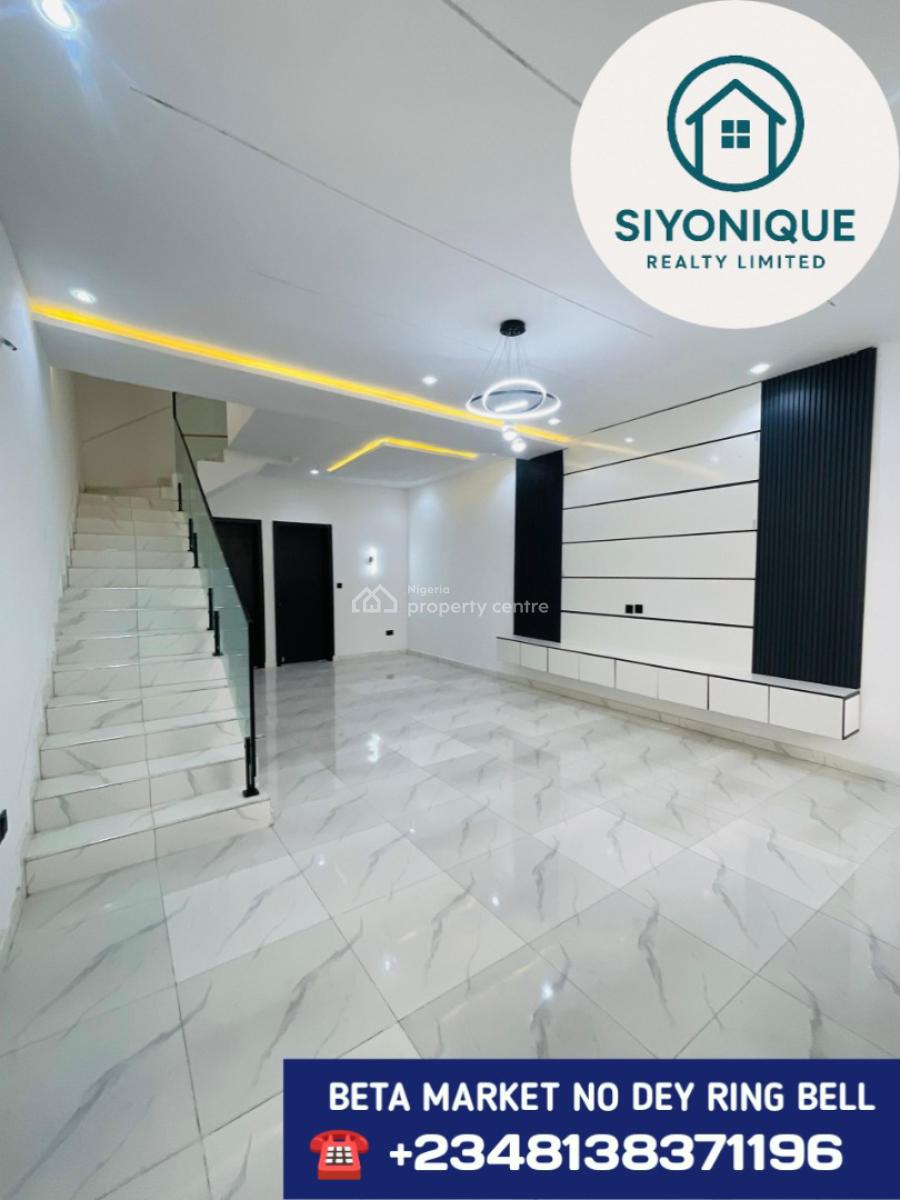 Beautifully Carved 4 Bedroom Sem-detached Home with Bq, Ikota, Lekki, Lagos, Semi-detached Duplex for Sale