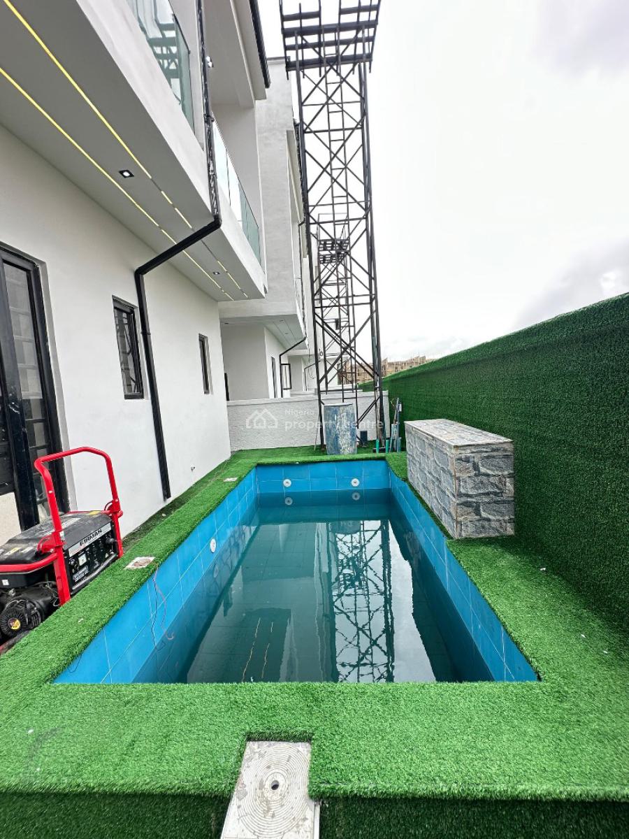 Cozy 5 Bedroom Detached Duplex with Bq, Pool and Office, Ajah, Lagos, Detached Duplex for Sale