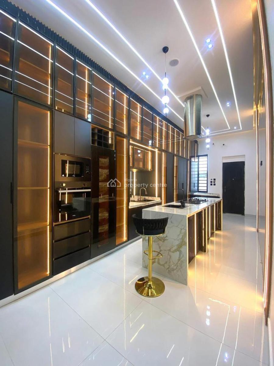 Contemporary 5 Bedroom Detached  Duplex with Bq, Pool, Gym/study, Chevron Toll Gate, Lekki, Lagos, Detached Duplex for Sale