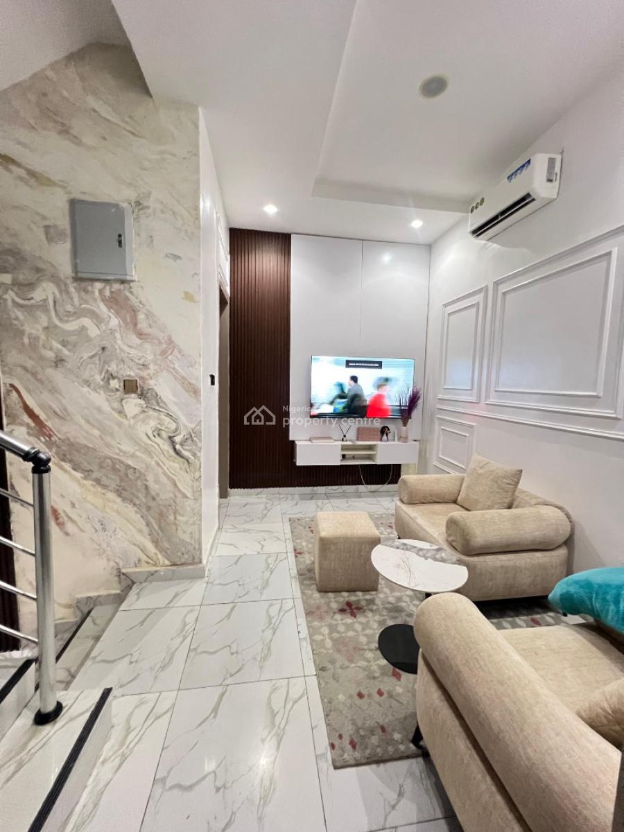 Exquisitely Furnished 4 Bedroom Terrace Duplex with Bq, Ikate, Lekki, Lagos, Terraced Duplex for Rent