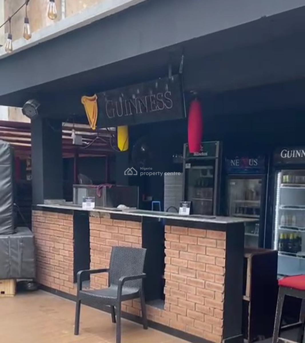 Functioning Equipped Club, Lounge & Restaurant 100ft By 200ft Land, Along Ugbor Village Road, Gra, Benin, Oredo, Edo, Commercial Property for Sale