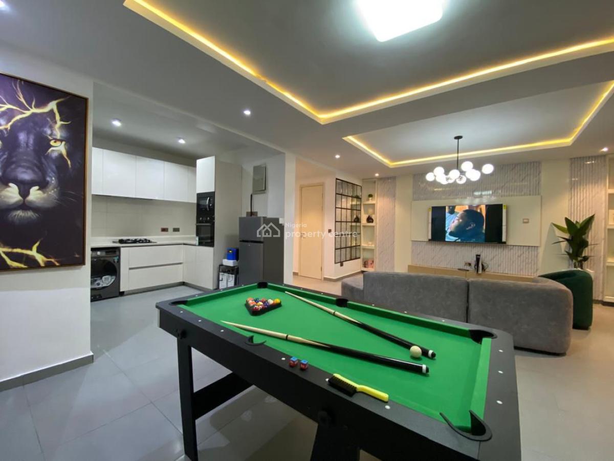 Luxurious 2 Bedroom Apartment with Ps5 & Snooker Board, Ikate, Lekki, Lagos, Flat / Apartment Short Let