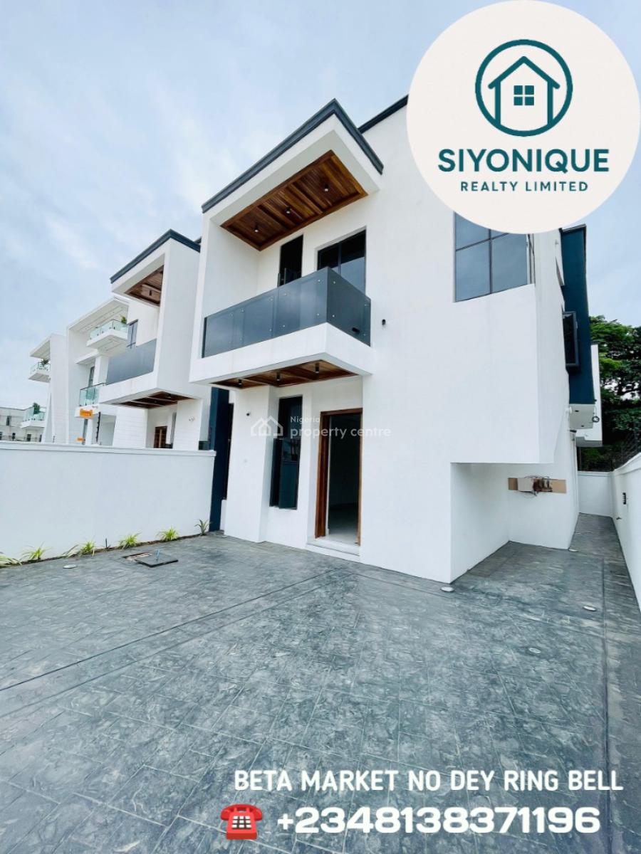 Modestly Finished Luxury 4 Bed Semi- Detached Duplex with Bq, Chevron Lekki Lagos, Lekki, Lagos, Semi-detached Duplex for Sale