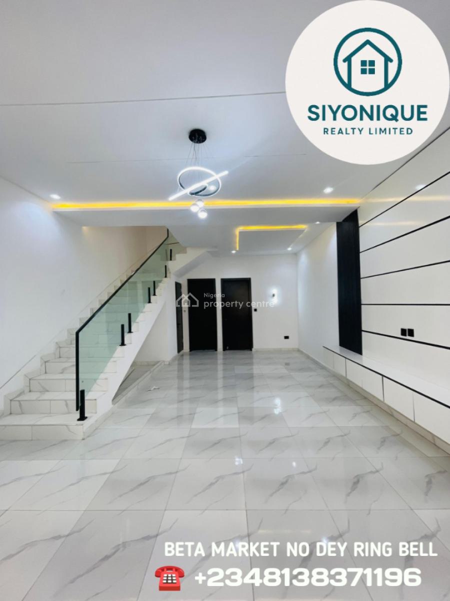 Modestly Finished Luxury 4 Bed Semi- Detached Duplex with Bq, Chevron Lekki Lagos, Lekki, Lagos, Semi-detached Duplex for Sale