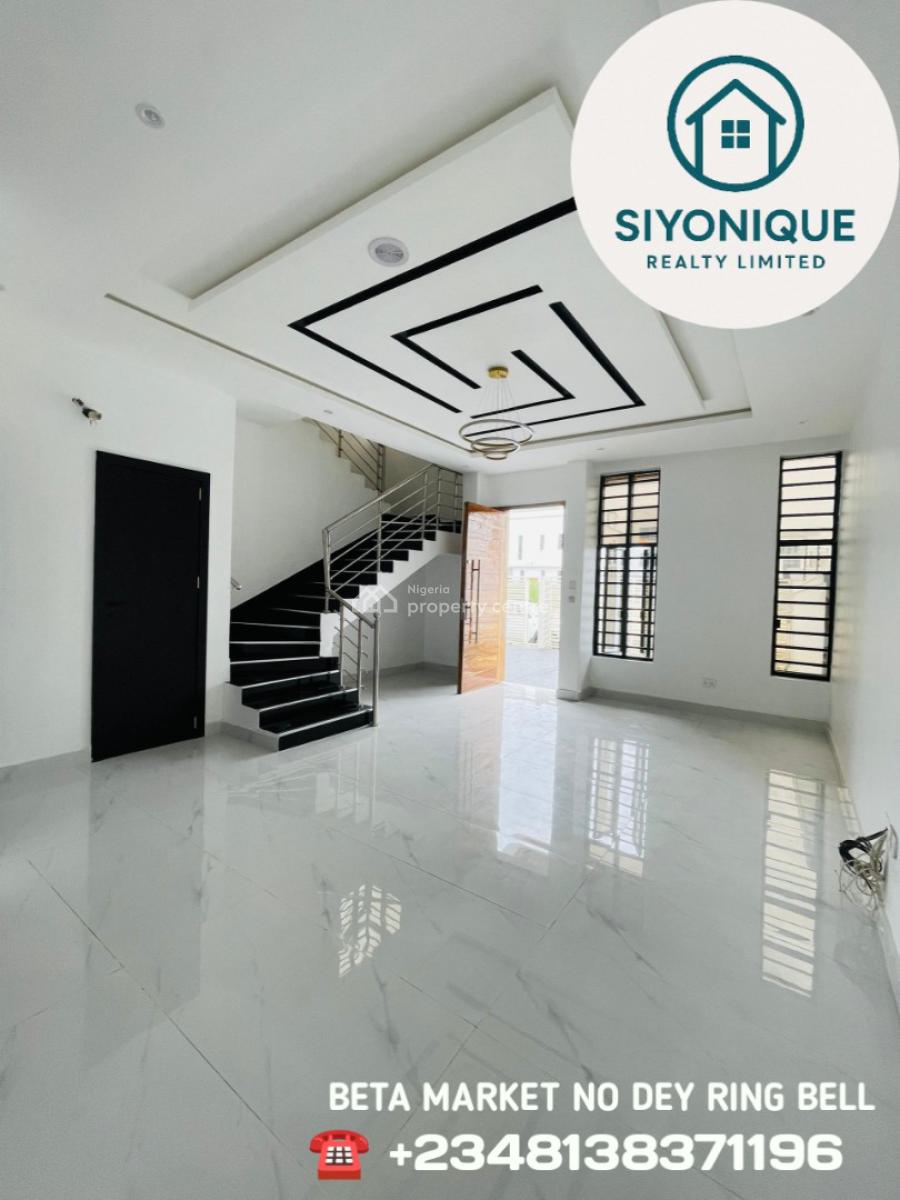 Modestly Finished Luxury 4 Bed Semi- Detached Duplex with Bq, Chevron Lekki Lagos, Lekki, Lagos, Semi-detached Duplex for Sale