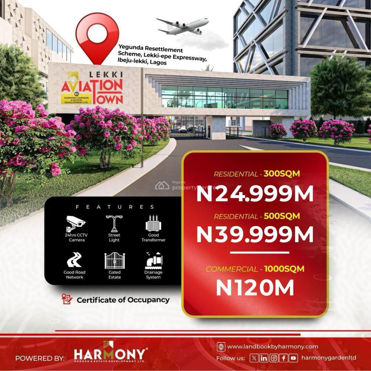 Land, Lekki Aviation Estate, Lekki - Epe Expressway, Ibeju Lekki, Lagos, Residential Land for Sale