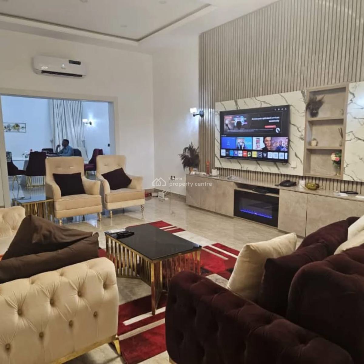 Luxurious 4 Bedroom Fully Furnished Terrace Duplex, Bq, Serene Vicinity, Maitama Main, Maitama District, Abuja, Terraced Duplex for Rent