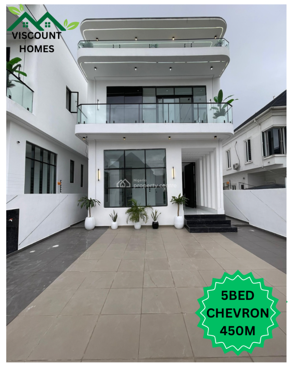 Luxury 5bedroom Fully Detached Duplex, Chevron, Lekki, Lagos, Detached Duplex for Sale