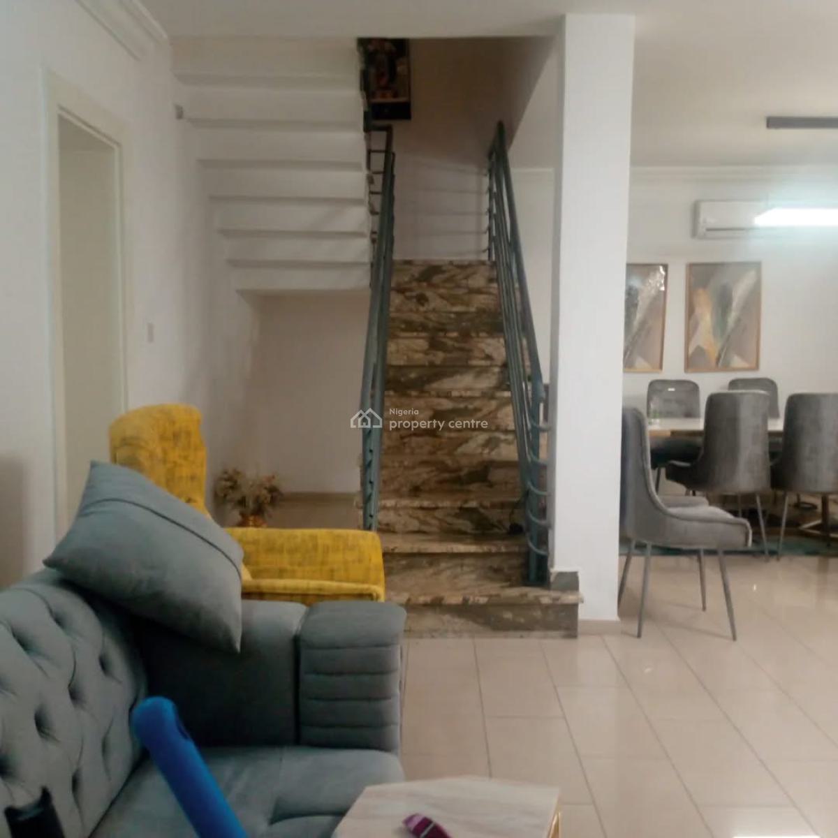 Luxury 4 Bedrooms Serviced & Furnished Terrace Duplex, Bq, Pool,, Maitama Main, Maitama District, Abuja, Terraced Duplex for Rent