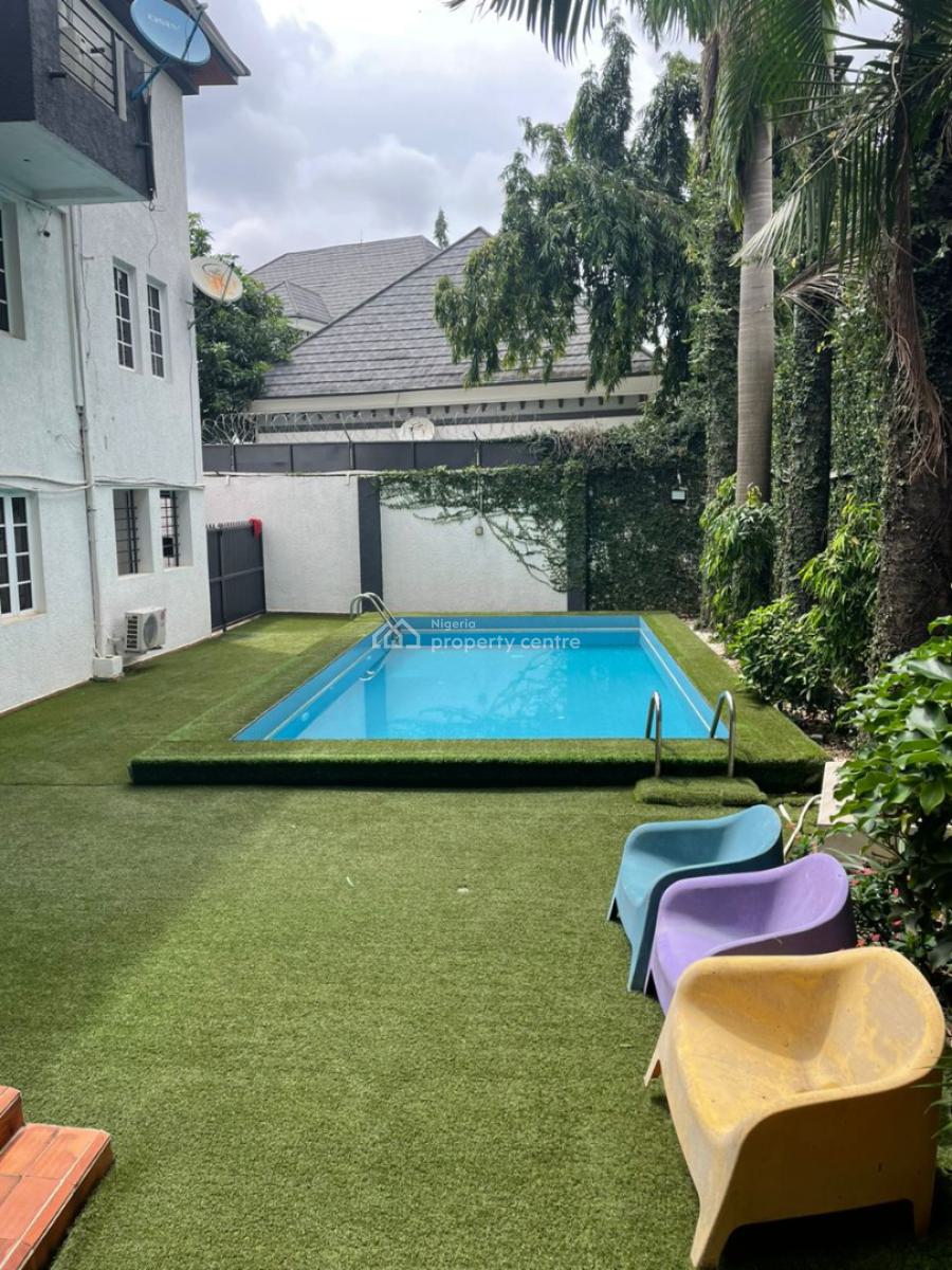 Furnished and Serviced 5 Bedroom Semi Detached Duplex with Bq & a Pool, Maitama District, Abuja, Semi-detached Duplex for Rent