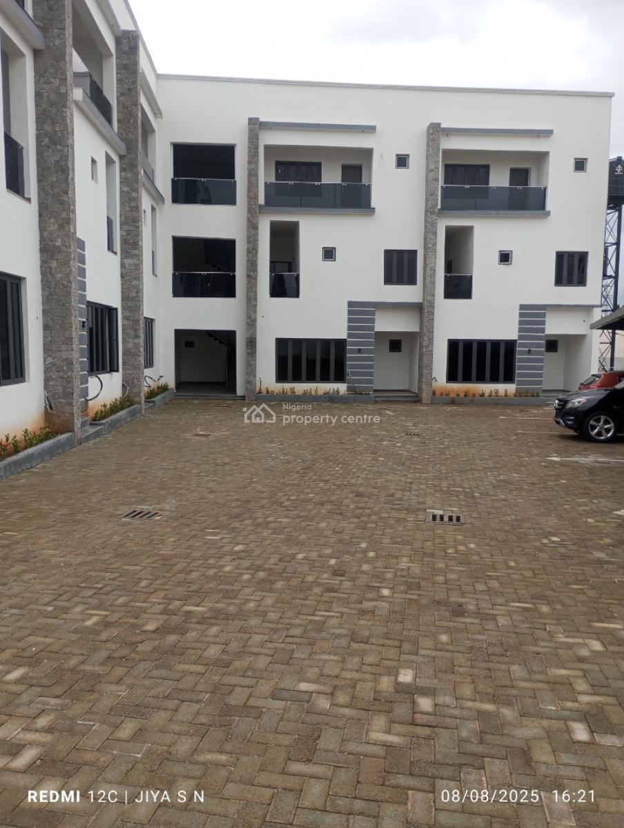 Newly Built and Specious 4 Bedroom Terrace Duplex with Bq, By American International School, Durumi, Abuja, Terraced Duplex for Rent
