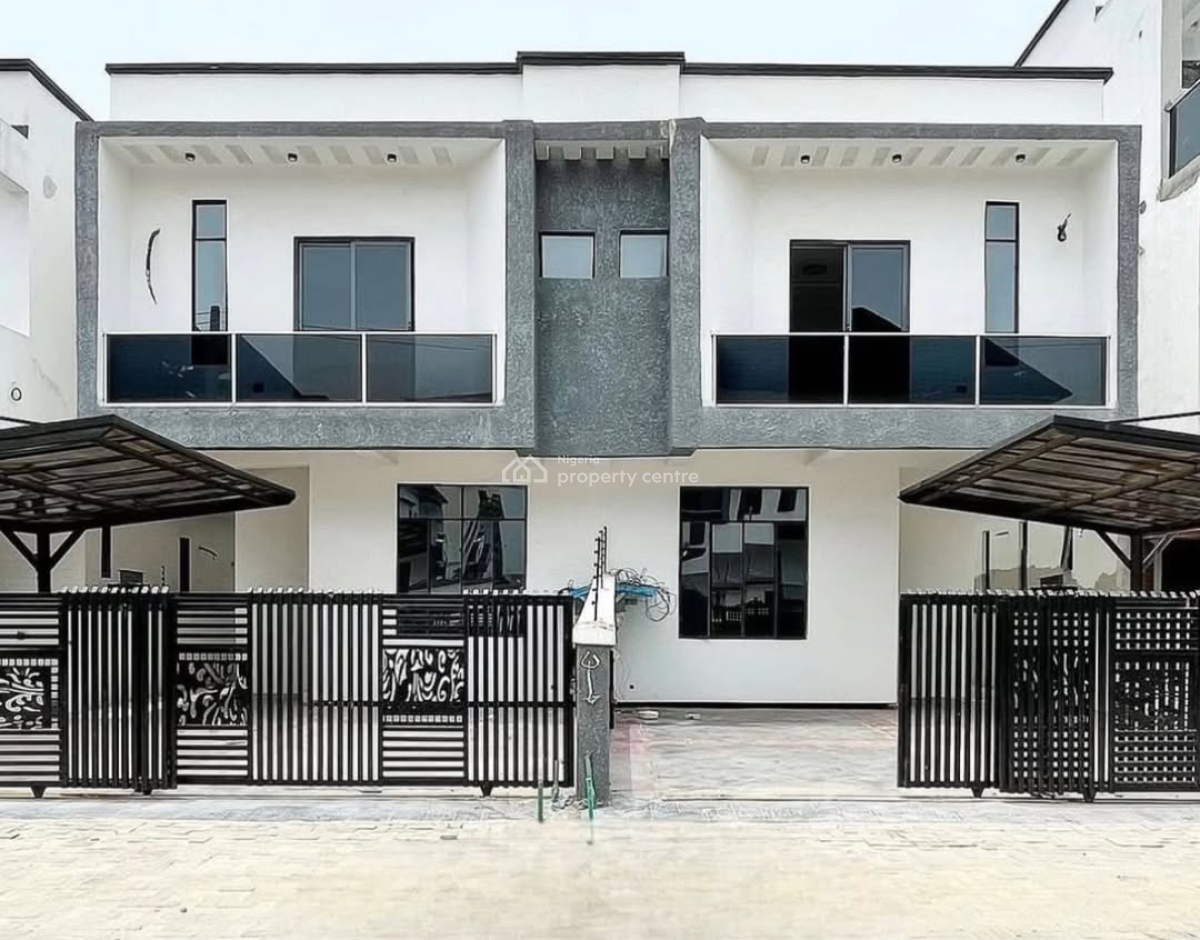 Self Service 4 Bedrooms Semi Detached Duplex, Chevron Lekki Lagos, By Jj Apartment, Lekki, Lagos, Semi-detached Duplex for Rent