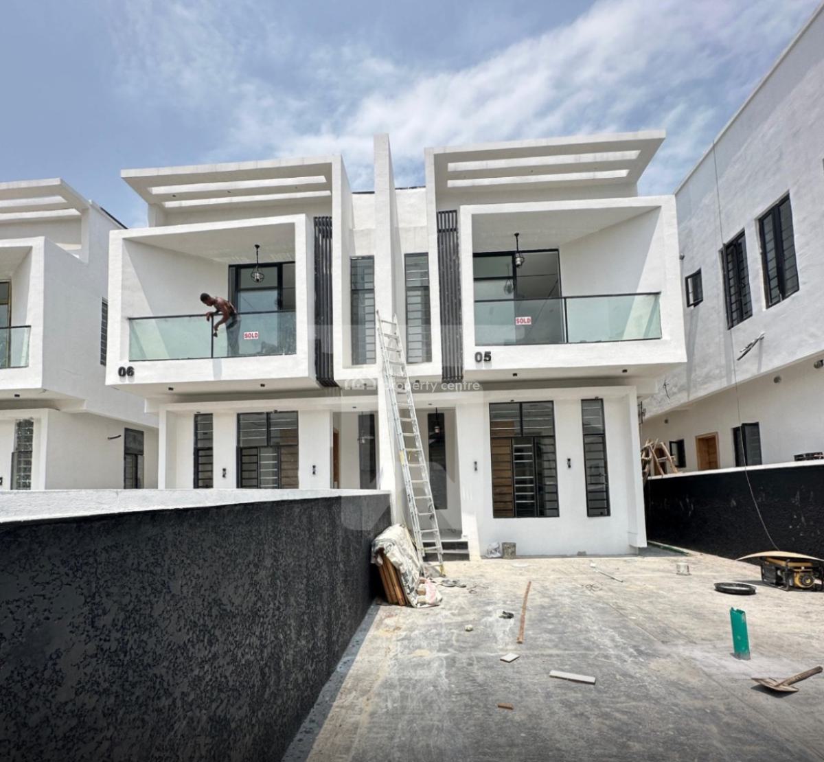 New 4 Bedroom Semi-detached Duplex with Bq, Idado Estate Lekki, Idado, Lekki, Lagos, Semi-detached Duplex for Sale