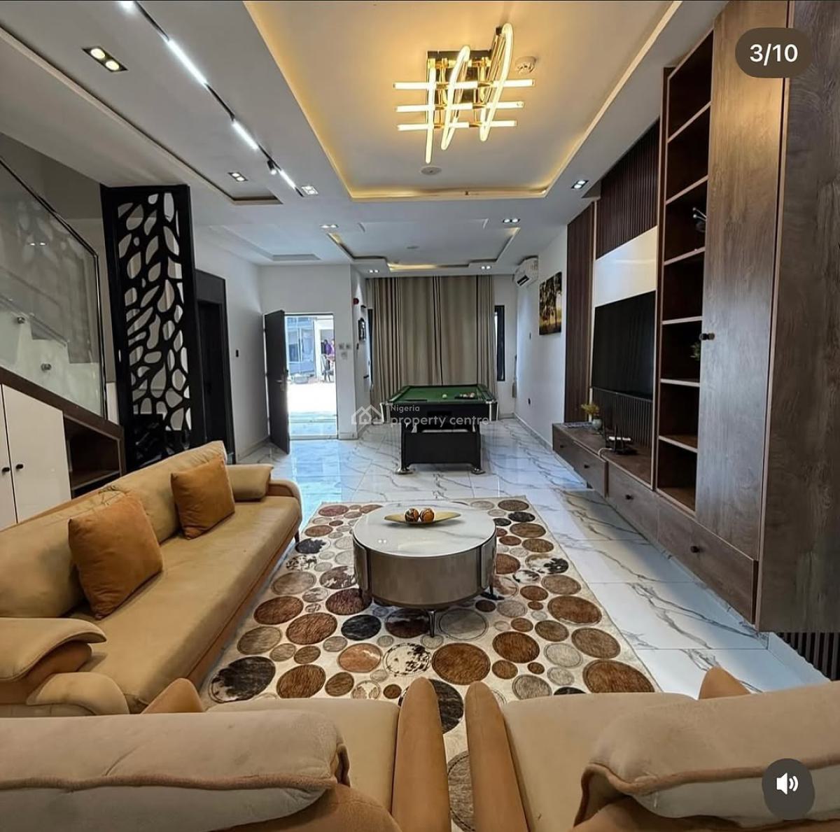 Brand New 4 Bedroom Serviced & Furnished Duplex,pool, Gym, Tarred Road, Serene Neighborhood, Katampe (main), Katampe, Abuja, Terraced Duplex for Rent