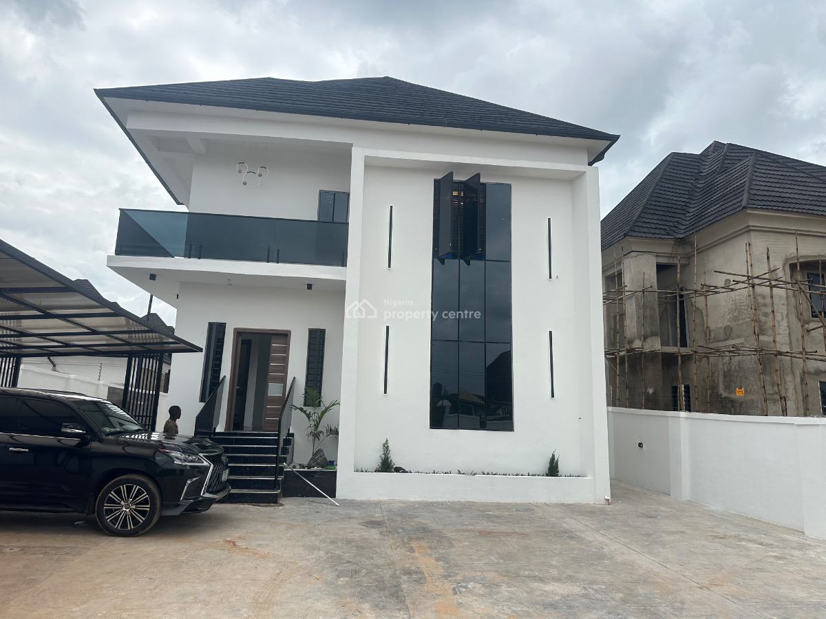 Luxury 5 Bedroom Fully Detached Duplex with Swimming Pool, Behind General Hospital Gra, Asaba, Delta, Detached Duplex for Sale