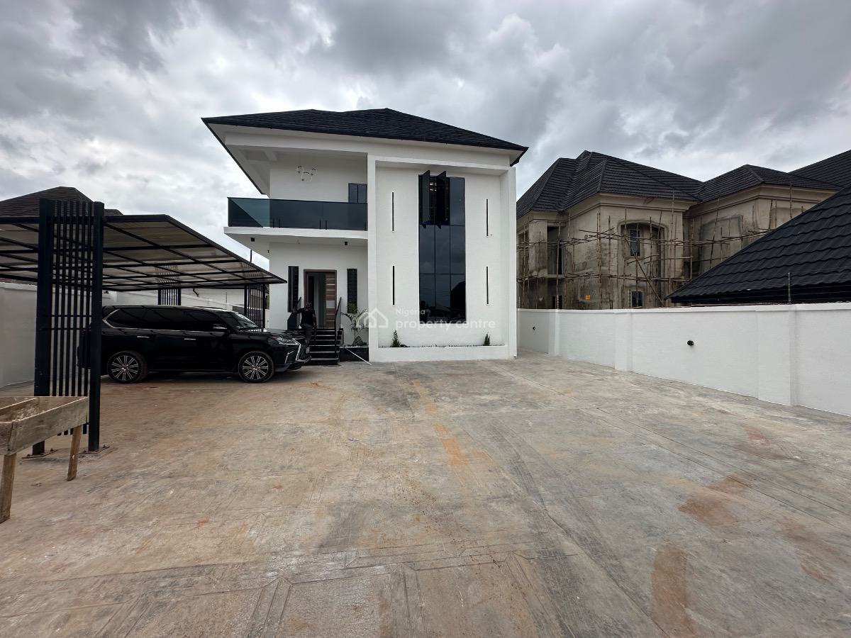 Luxury 5 Bedroom Fully Detached Duplex with Swimming Pool, Behind General Hospital Gra, Asaba, Delta, Detached Duplex for Sale