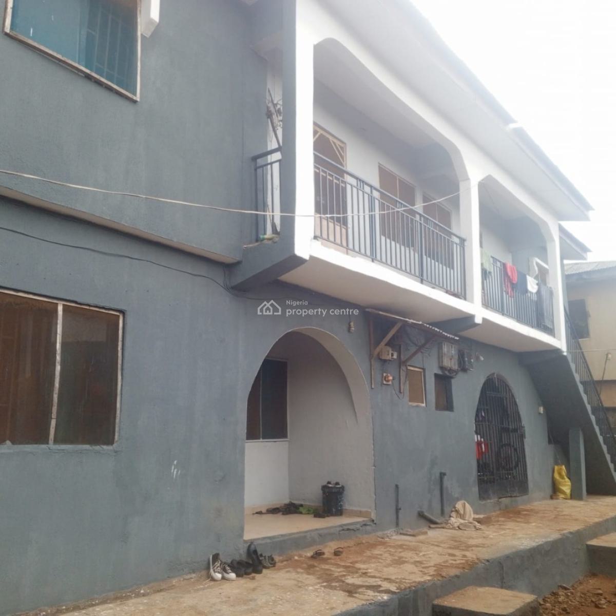 Four Numbers of Two Bedroom Apartment Set Back on Full Plot, Isuti Road, Igando, Alimosho, Lagos, Block of Flats for Sale