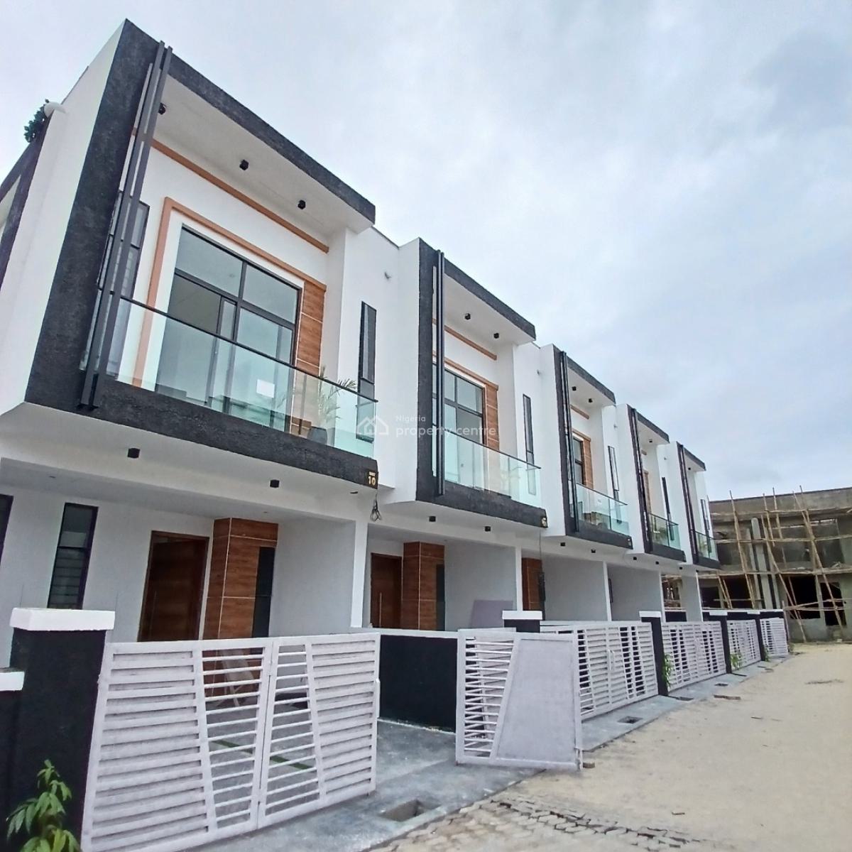 Self Compound 4 Bedroom Terrace Duplex with Bq, Ikota, Lekki, Lagos, Terraced Duplex for Sale
