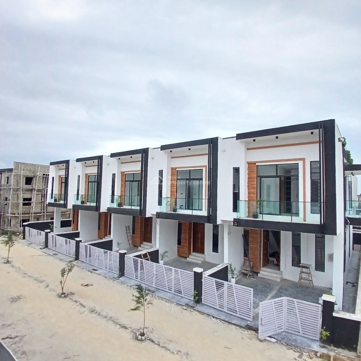 Self Compound 4 Bedroom Terrace Duplex with Bq, Ikota, Lekki, Lagos, Terraced Duplex for Sale