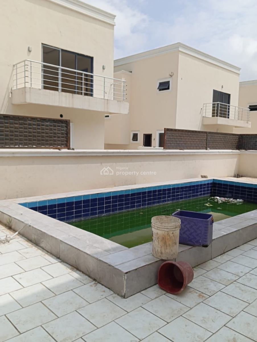 Luxury 5 Bedroom Fully Detached Duplex with Swimming Pool, Chevron Alternative Drive , in an Estate, Flood Free, Lekki, Lagos, Detached Duplex for Rent