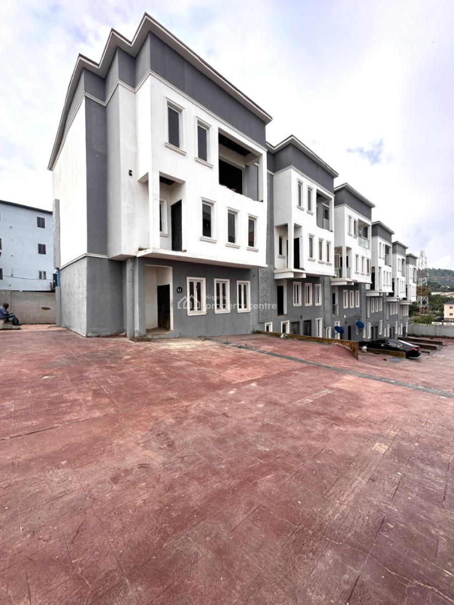 Newly Built 4bedroom Terrace Duplex with Bq, Close to Stella Maris School, Life Camp, Abuja, Terraced Duplex for Sale