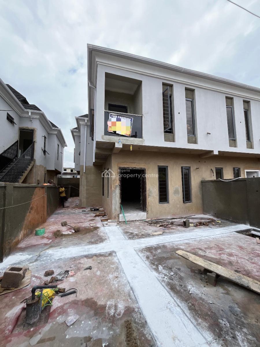 Exclusively Built 4 Bedroom Semi-detached House with a Bq in a Secured, Allen, Ikeja, Lagos, Semi-detached Duplex for Sale
