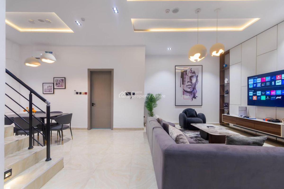 Luxurious 3 Bedroom Duplex with Cinema, Ps5 & Pool, Ikate, Lekki, Lagos, Terraced Duplex Short Let