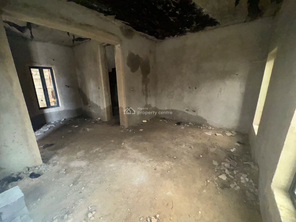 a Well Built 5 Bedroom Semi Finished Detached Duplex with Bq Available, Guzape District, Abuja, Detached Duplex for Sale