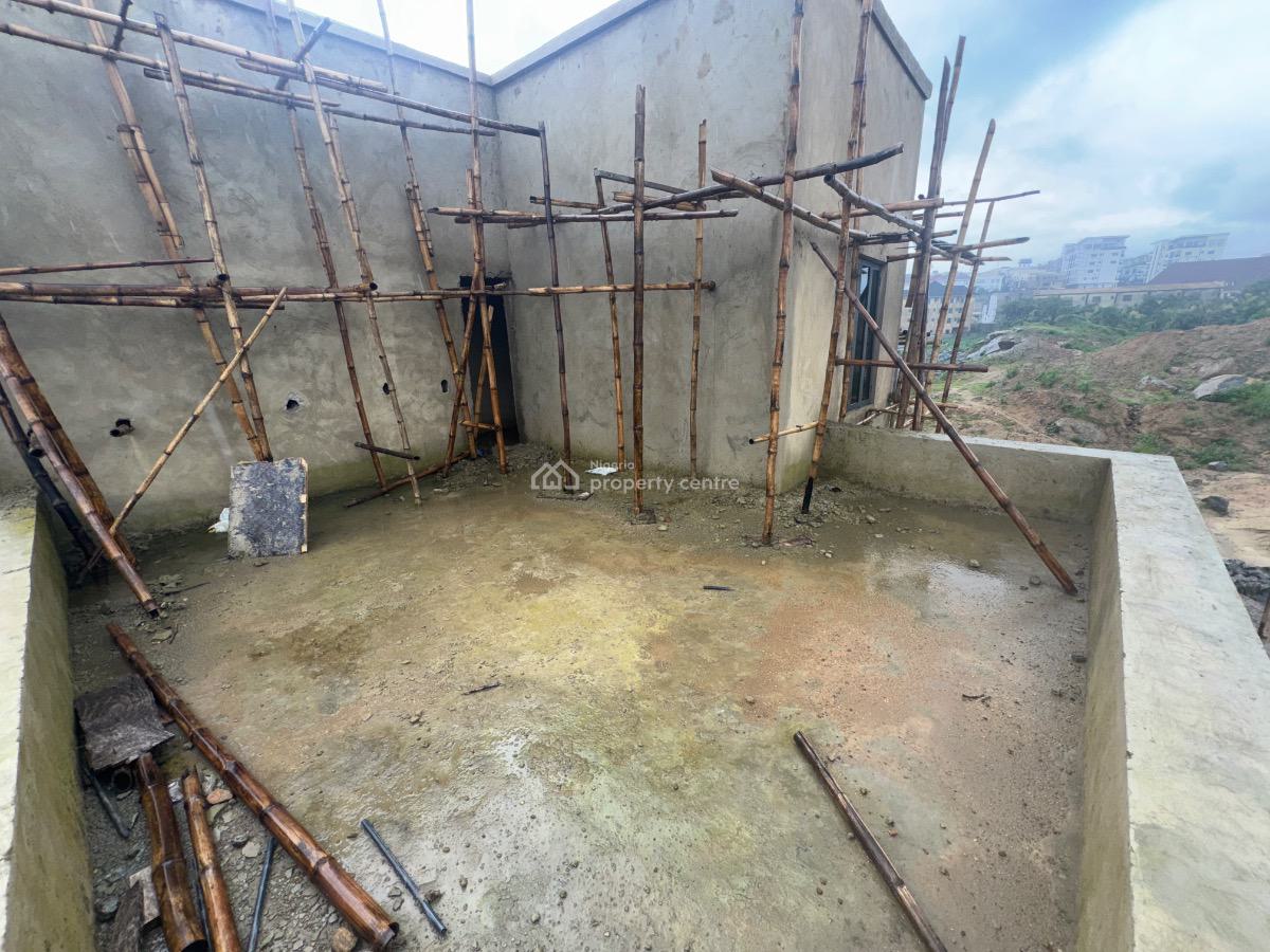 a Well Built 5 Bedroom Semi Finished Detached Duplex with Bq Available, Guzape District, Abuja, Detached Duplex for Sale