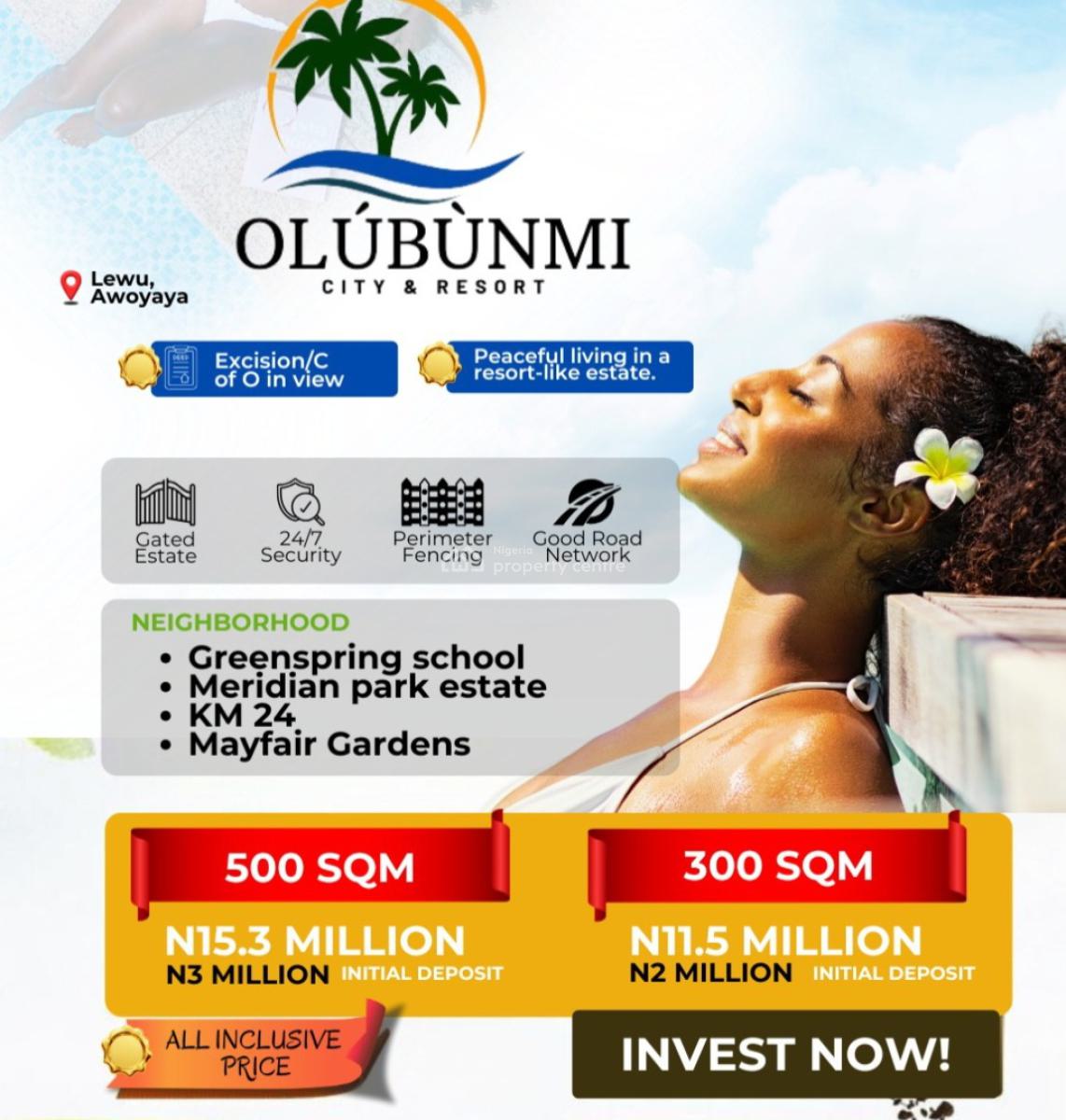 Affordable and Verified Dry Land, Olubunmi City with C of O Located Lewu 45min Drive From Ajah Lekki, Awoyaya, Ibeju Lekki, Lagos, Mixed-use Land for Sale