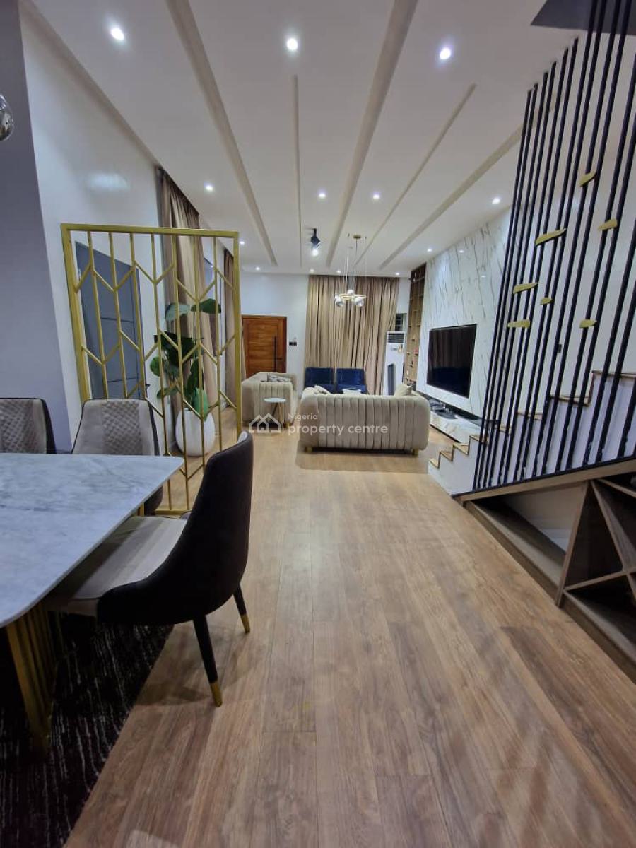 Well Furnished 4 Bedroom Semi Detached Duplex with 1bq, Osapa London Estate, Osapa, Lekki, Lagos, Semi-detached Duplex for Rent