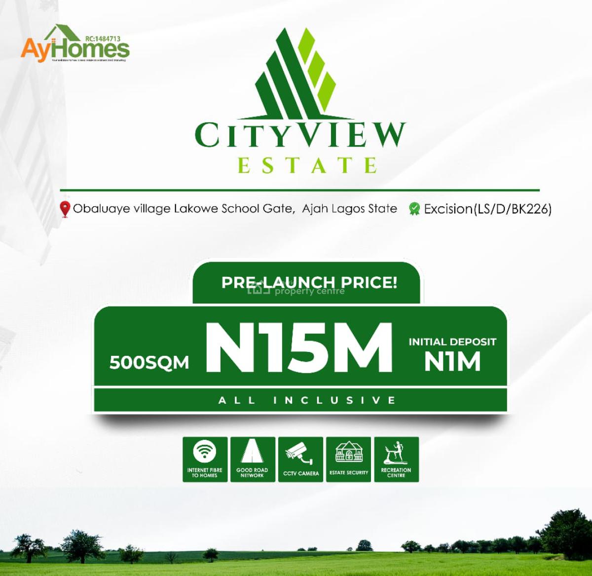Excised Land, City View Estate, Obaluaye Village, Lakowe School Gate, Lakowe, Ibeju Lekki, Lagos, Residential Land for Sale