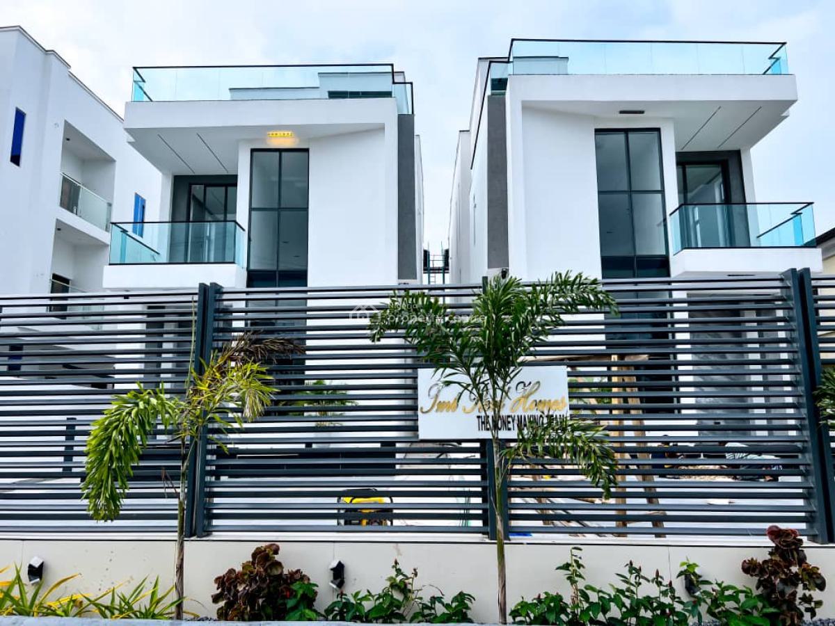 Lovely 5 Bedrooms Duplex in a Gated Estate, Chevron, Lekki, Lagos, Detached Duplex for Sale