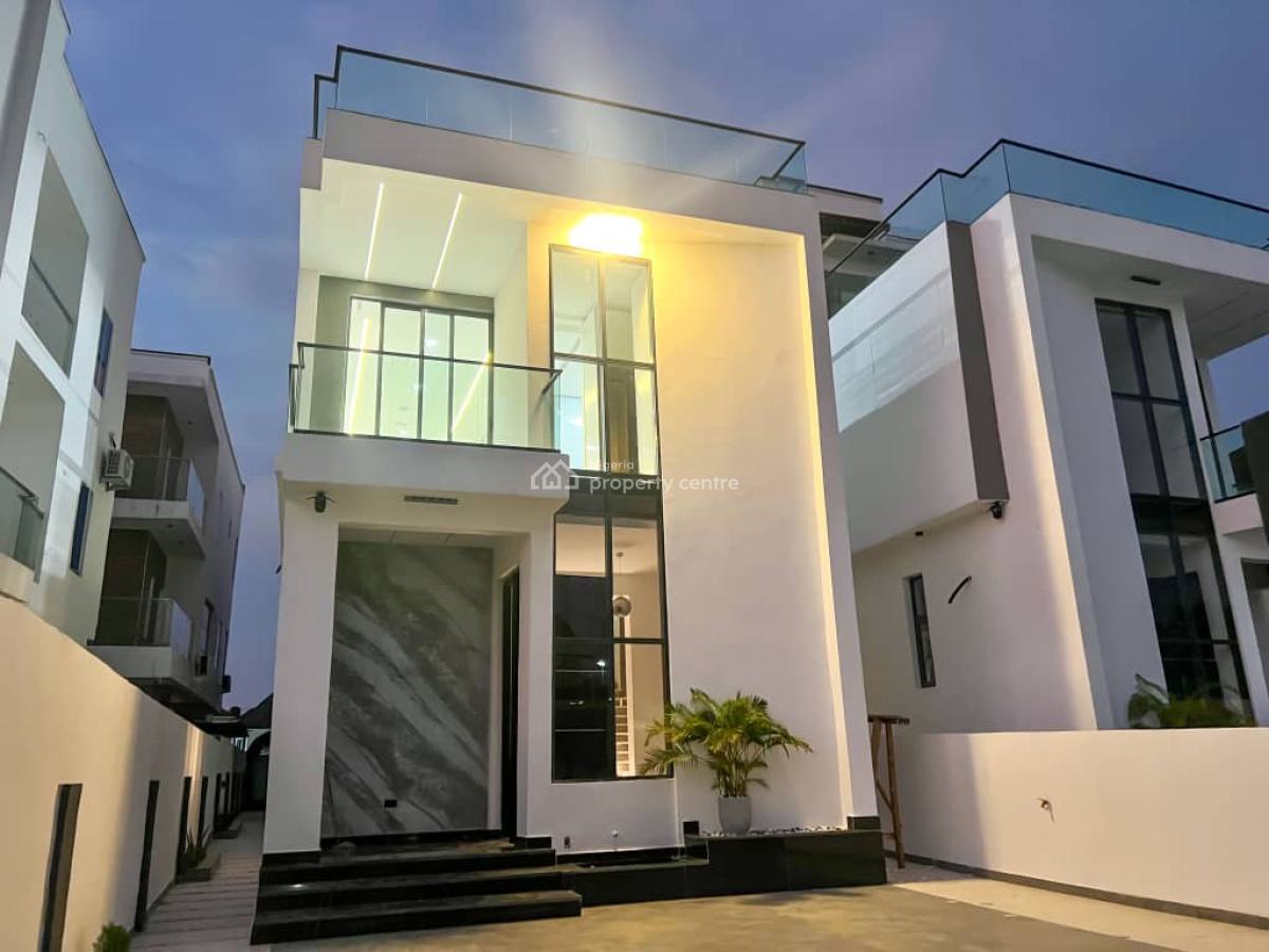 Lovely 5 Bedrooms Duplex in a Gated Estate, Chevron, Lekki, Lagos, Detached Duplex for Sale