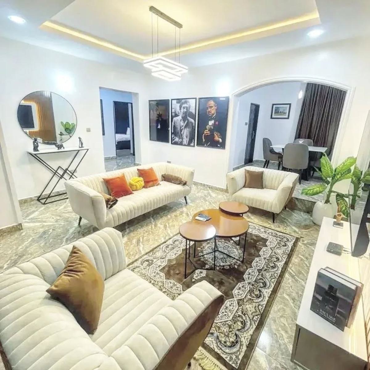 Cozy 2 Bedroom Apartment in a Serene Environment, Ken Nnamani Crescent, Wuye, Abuja, Flat / Apartment Short Let