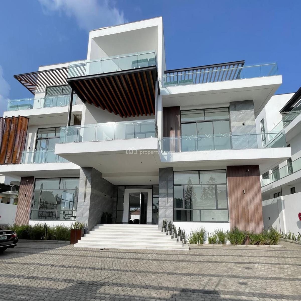 7 Bedrooms Contemporary Mansion, Bq, Elevator, Pool, Rooftop, Cinema, Gym, Asokoro District, Abuja, Detached Duplex for Sale