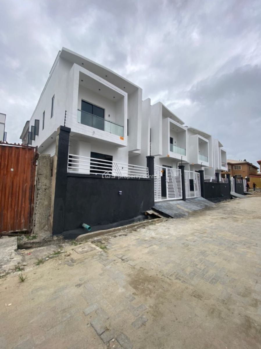 4bedroom Semi Detached Duplex with Bq, Fitted Kitchen, Jacuzzi, Ajah, Lagos, Semi-detached Duplex for Sale