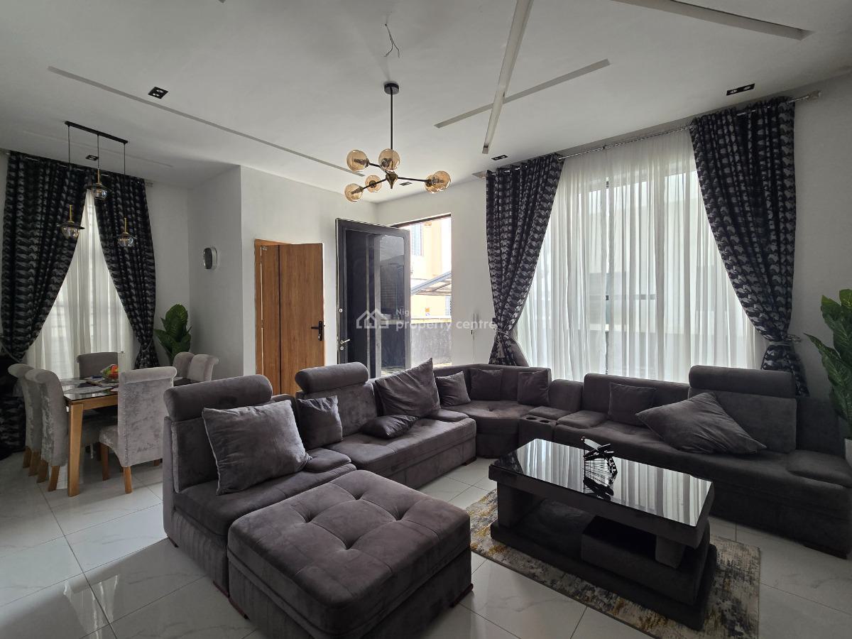 Fully Furnished & Serviced 4 Bedroom Semi-detached Duplex, Harris Drive, Beside Vgc, Lekki, Lagos, Semi-detached Duplex for Rent