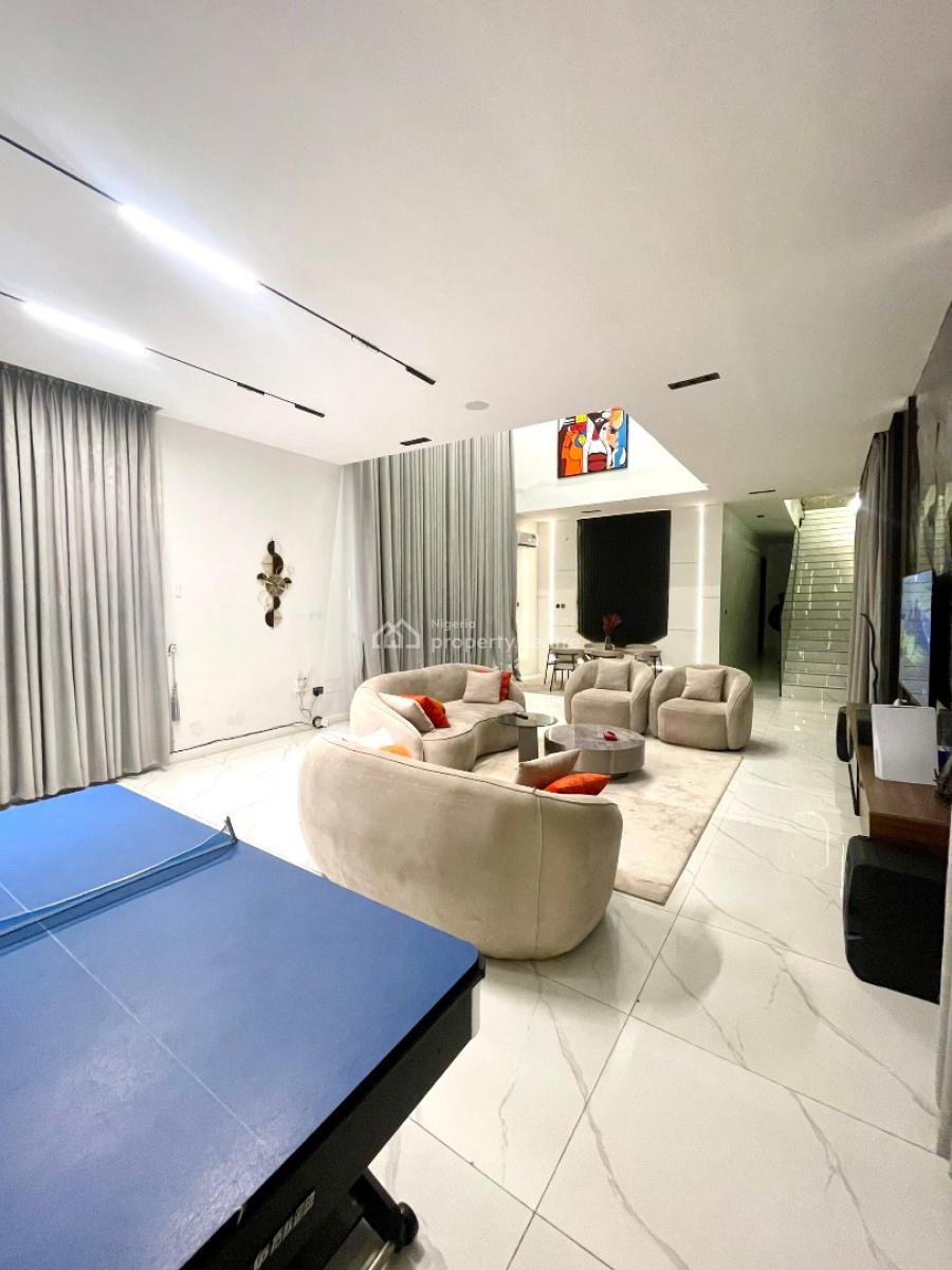 Fully Furnished 5 Bedroom with Swimming Pool and Terrace, Chevron, Lekki, Lagos, Detached Duplex for Sale