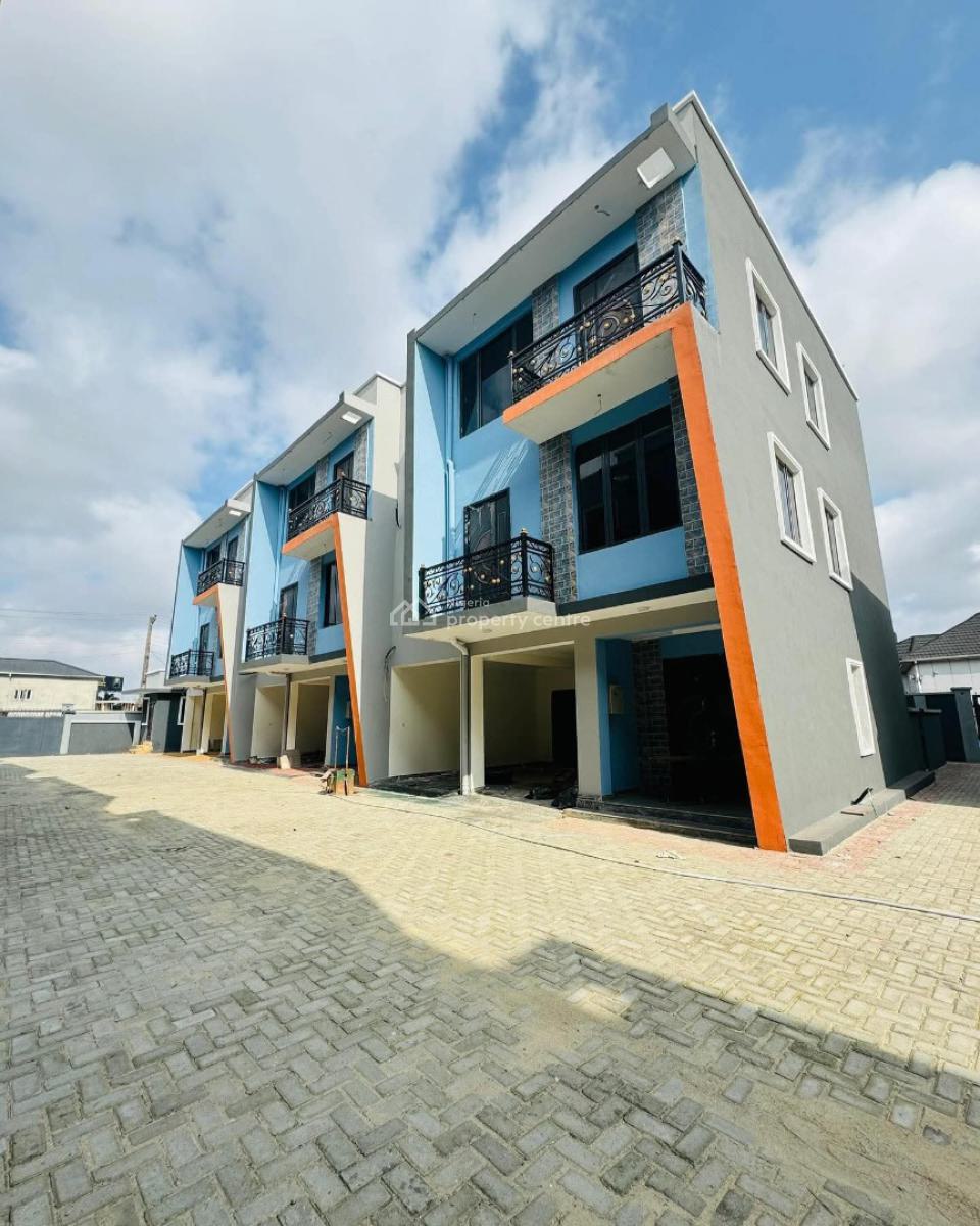 Newly Built 4 Bedroom Terraced Duplex with Exceptional Features, Jibowu, in a Very Secured Call-to-access Estate, Yaba, Lagos, Terraced Duplex for Sale