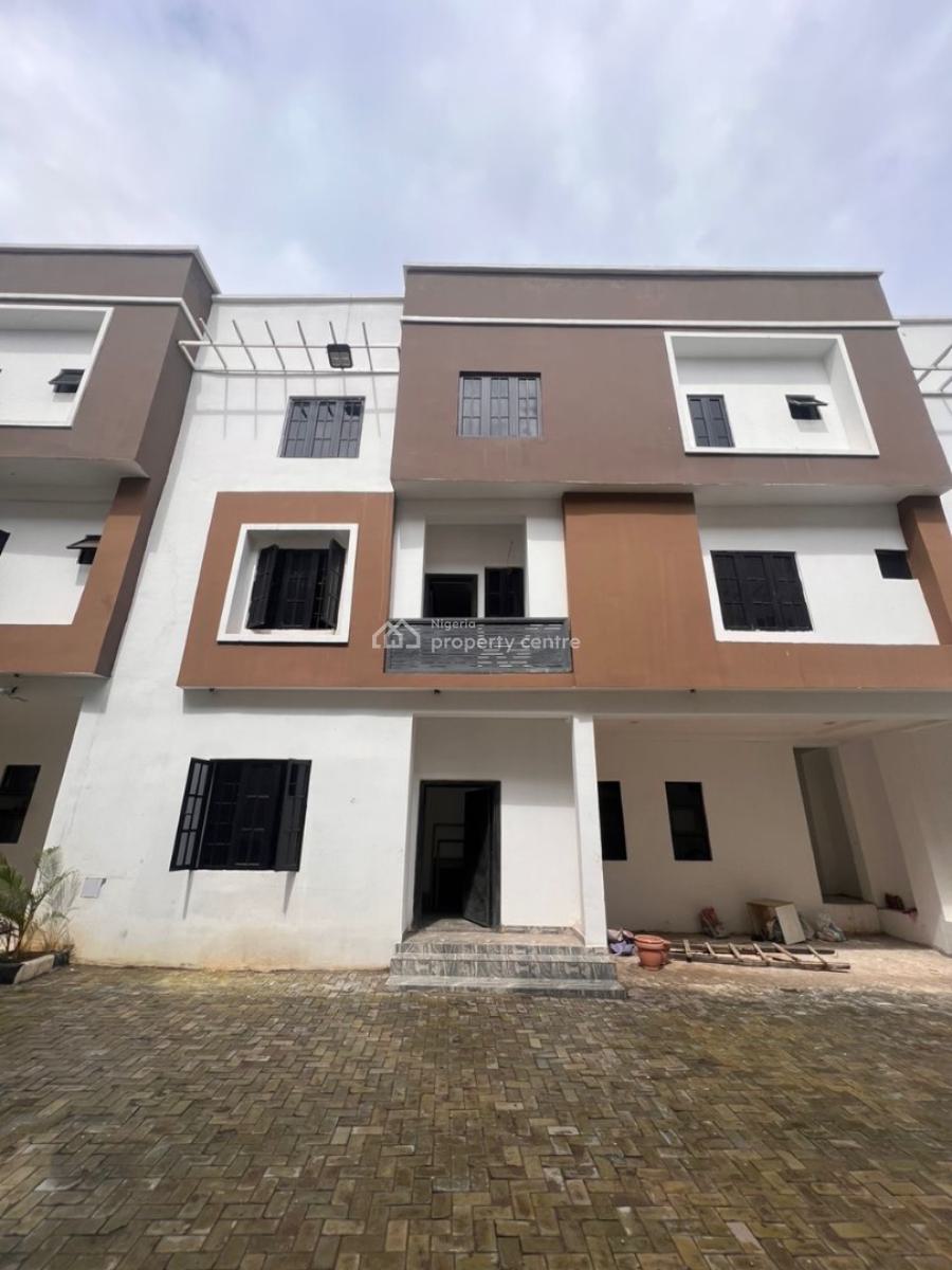 Fully Finished 5 Bedroom Terrace Duplex with Attached Bq, Guzape District, Abuja, Terraced Duplex for Sale