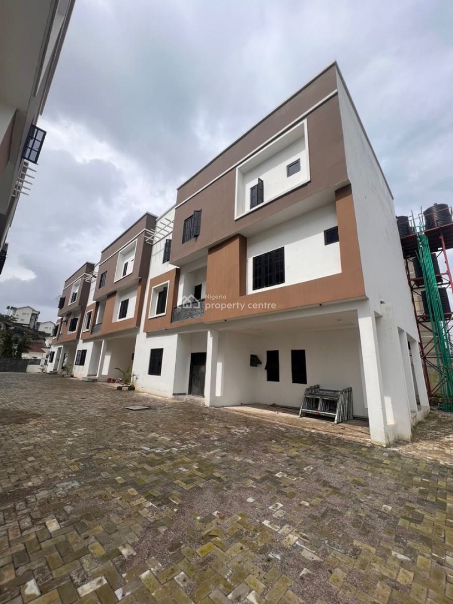 Fully Finished 5 Bedroom Terrace Duplex with Attached Bq, Guzape District, Abuja, Terraced Duplex for Sale
