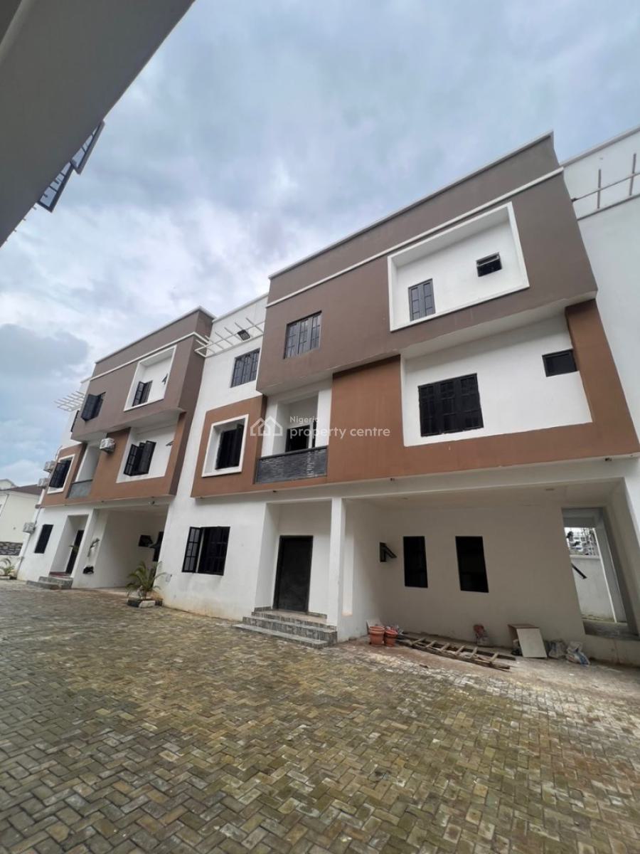 Fully Finished 5 Bedroom Terrace Duplex with Attached Bq, Guzape District, Abuja, Terraced Duplex for Sale