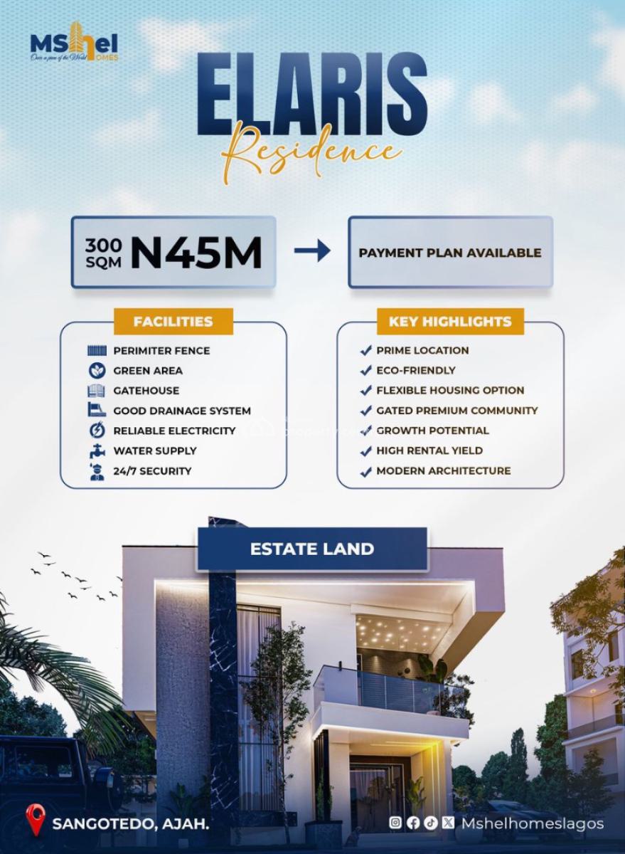 Most Affordable C of O Land in a Secured Estate Close to Express, Close to Lekki Epe Expressway & By Lagos Business School, Ajah, Lagos, Land for Sale